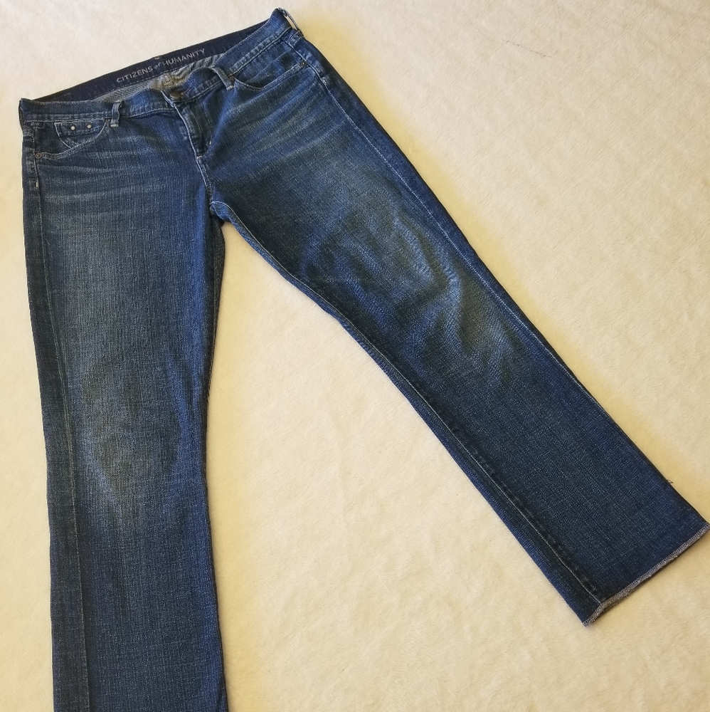 CITIZEN of HUMANITY "DANI" STRAIGHT LEG JEANS.